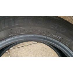 Hankook 185/65/R15/H88 - 4 zomerbanden gebruikt