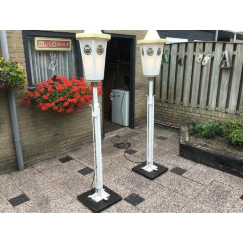 Warsteiner bier lantaarns 2 stuks.