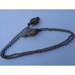 Zeeuwse ketting met breidoppen/zilver