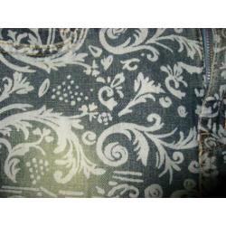 mooie bleached spijkerrok met print, Moschino jeans, mt 36