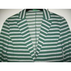 Benetton strepen tricot colbert mt.L *NIEUW*
