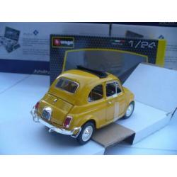Fiat 500 L Geel Bburago 1/24 OP=OP