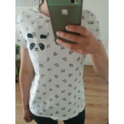 wit pandashirt - M/L