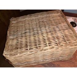 Stevige rotan mand voor klein hondje of katten