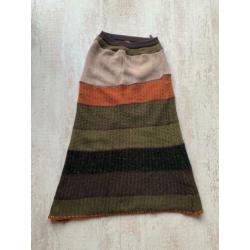 Boho hippie lange wollen rok van Only maat M.