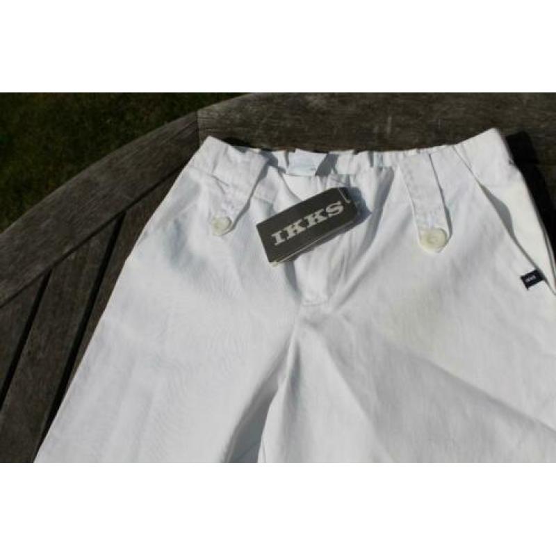 Nieuwe witte zomerbroek IKKS maat 140 voor -jarige