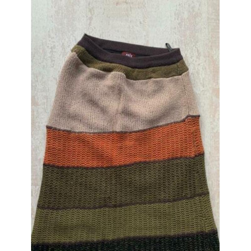 Boho hippie lange wollen rok van Only maat M.