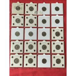 Complete Serie 2 Juliana Kwartjes ‘50 t/m ‘80 incl 2x ‘69V+H