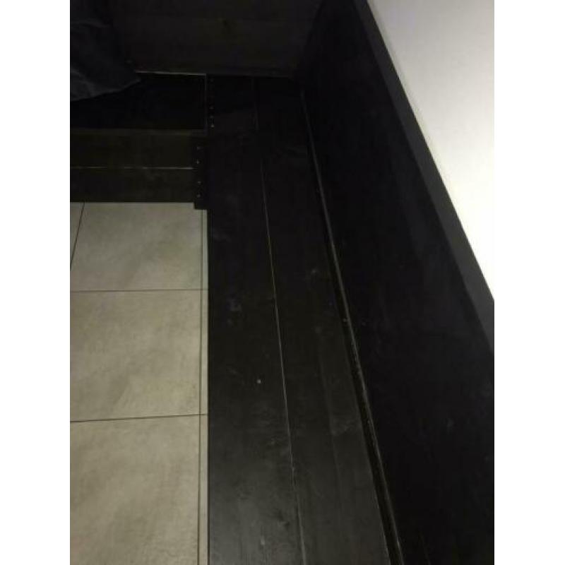 Steigerhout eethoek-set (hoekbank met tafel)