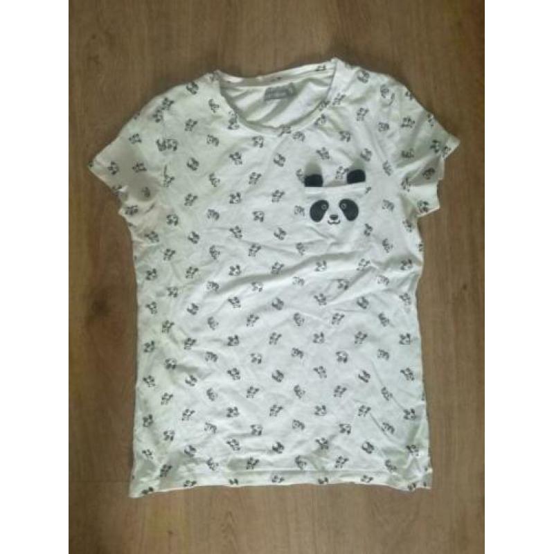 wit pandashirt - M/L