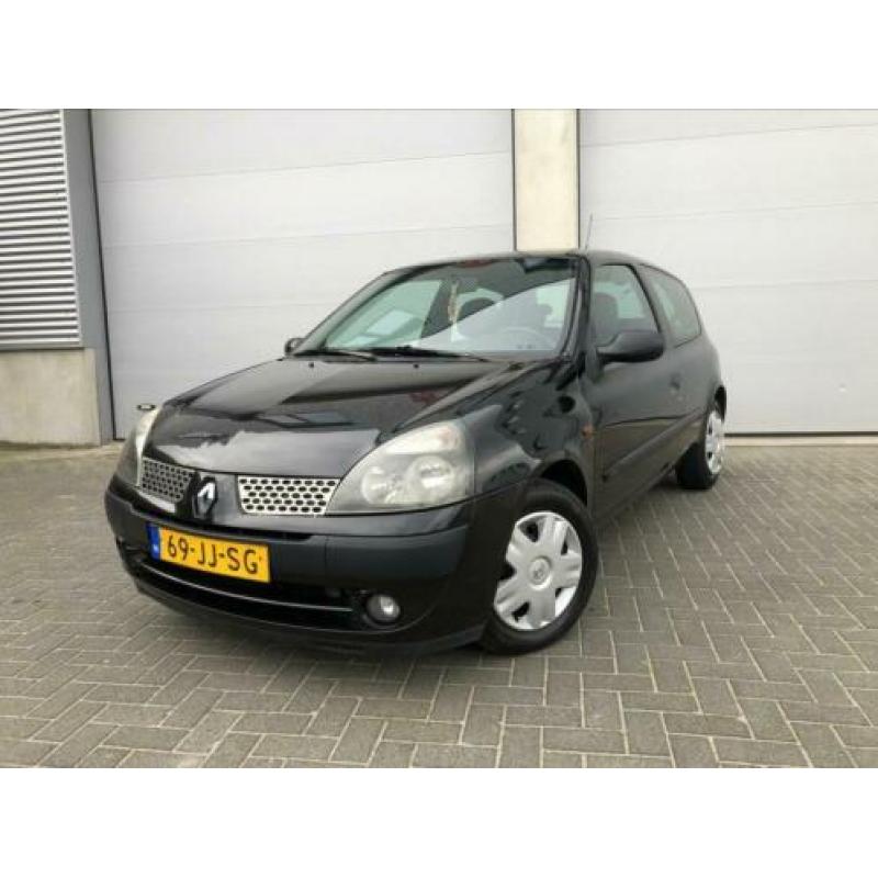 Renault Clio 1.2 16V 3DR 2005 2002 Zwart ELEK PAKKET, APK