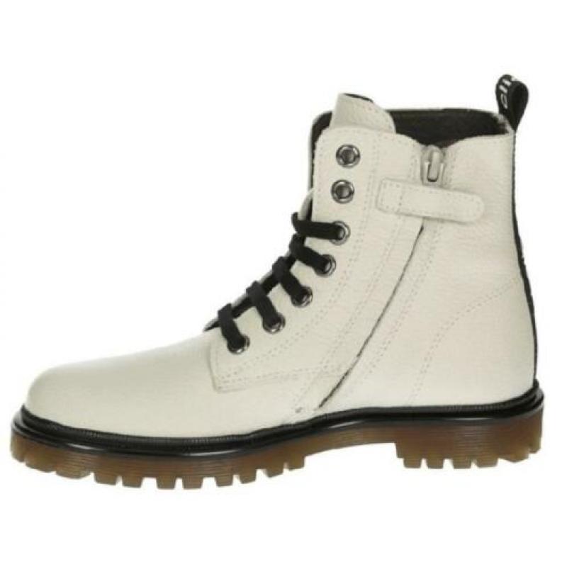 CLIC maat 30 lerenveterboots/rits off-white gratis verzenden