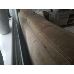 (Hoek)Bank Suede Leer Bruin