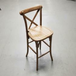 75x Houten barstoelen, horeca barstoel hout vintage. 232