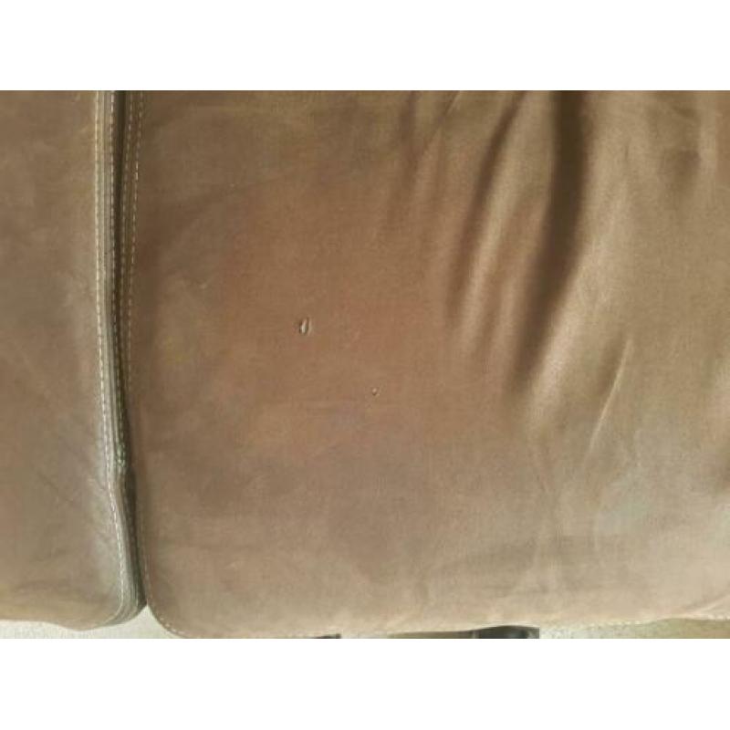 (Hoek)Bank Suede Leer Bruin