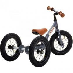 TryBike Vintage GRIJS driewieler- Tweewieler Nieuw in elkaar