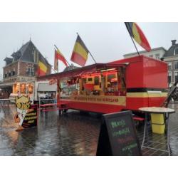 Verkoopwagen (Belgische kleuren) topper!!