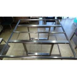 exclusieve design tafel vierkant Valeur Val-eur inox rvs