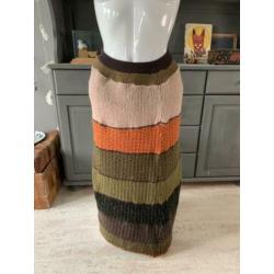 Boho hippie lange wollen rok van Only maat M.