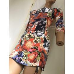 Miss Etam zacht stretch tricot multicolor toon rood xS S