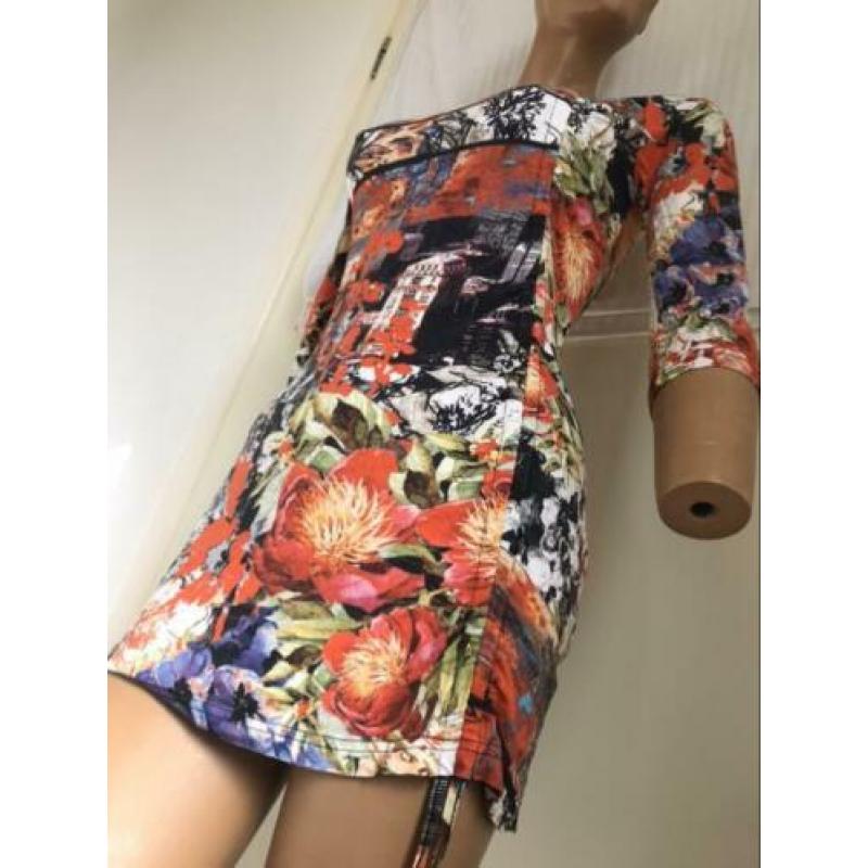 Miss Etam zacht stretch tricot multicolor toon rood xS S