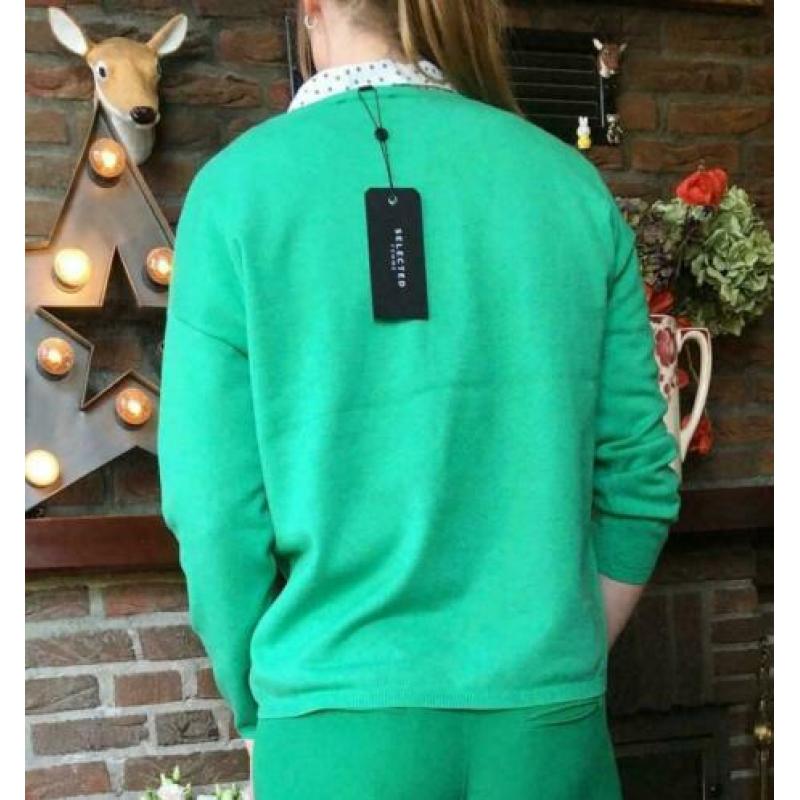 SELECTED FEMME prachtige groene Trui maat XS NIEUW
