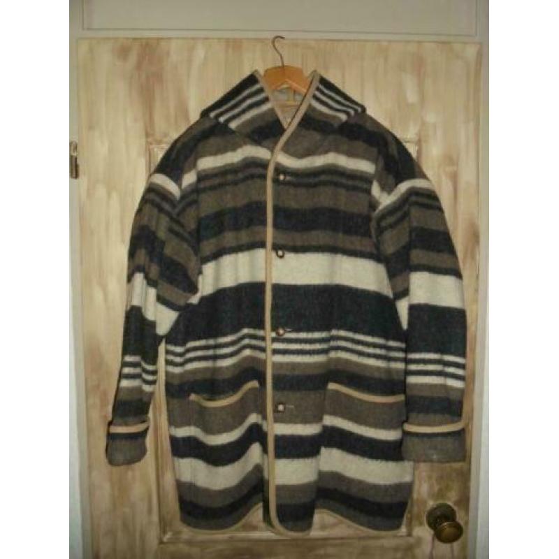 P65) dik vest / jas 80 % wol jackpot 3 l natural harmonies o
