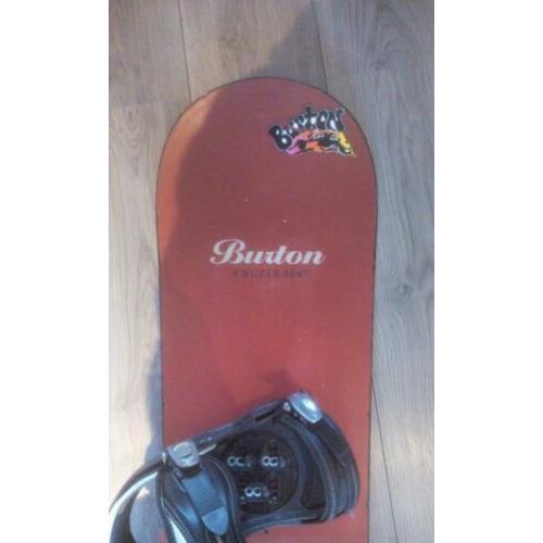Burton 154W wide snowboard met bindingen