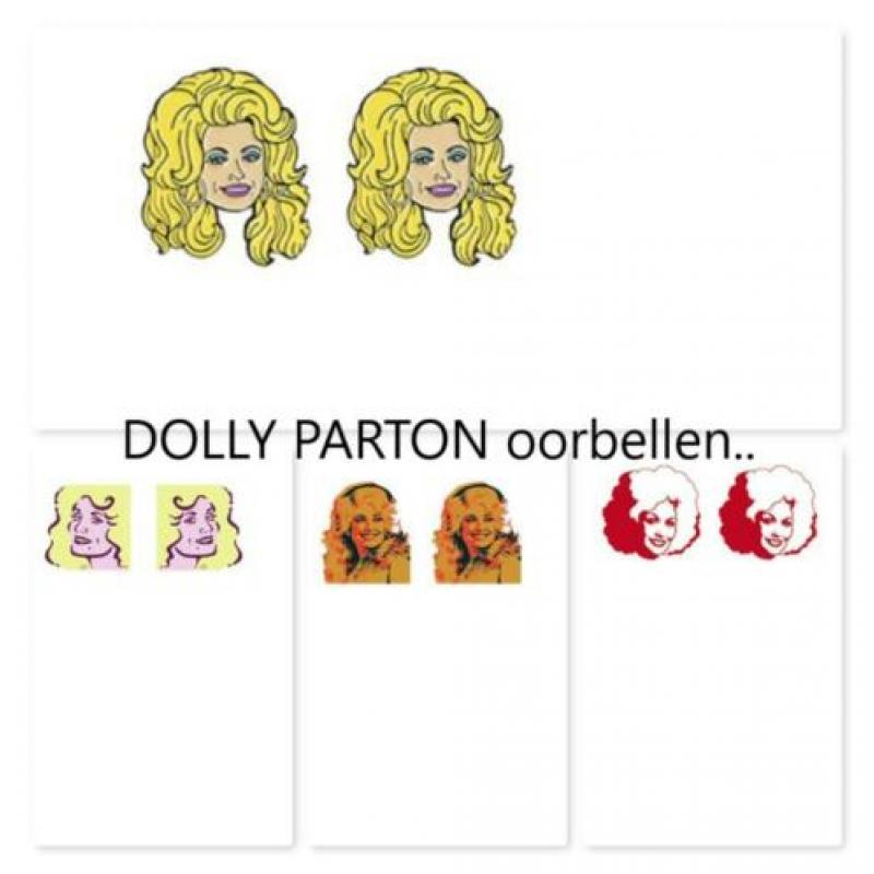 Leuke DOLLY PARTON Oorbellen.