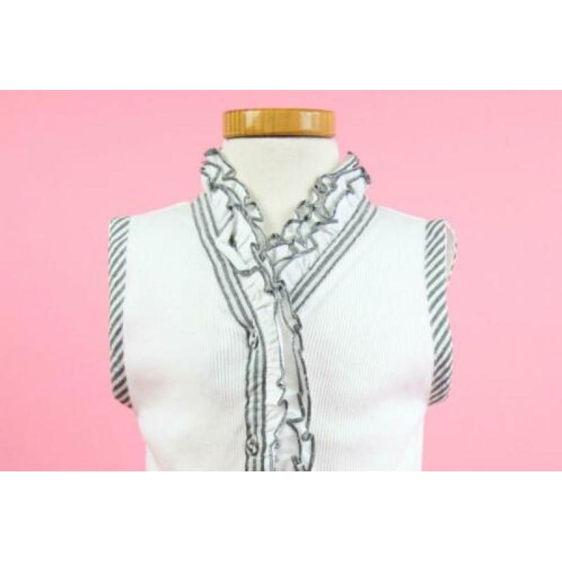 *NIEUW* Dottjes set met top en short wit grijs maat 110/116