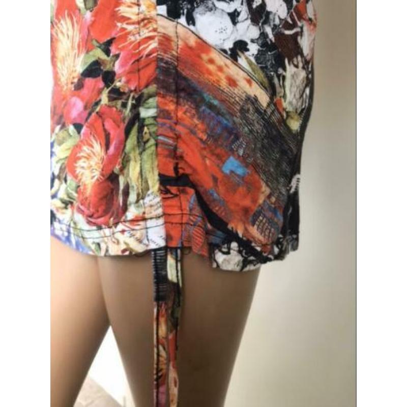 Miss Etam zacht stretch tricot multicolor toon rood xS S