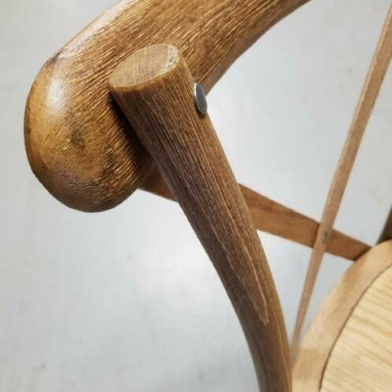 75x Houten barstoelen, horeca barstoel hout vintage. 232