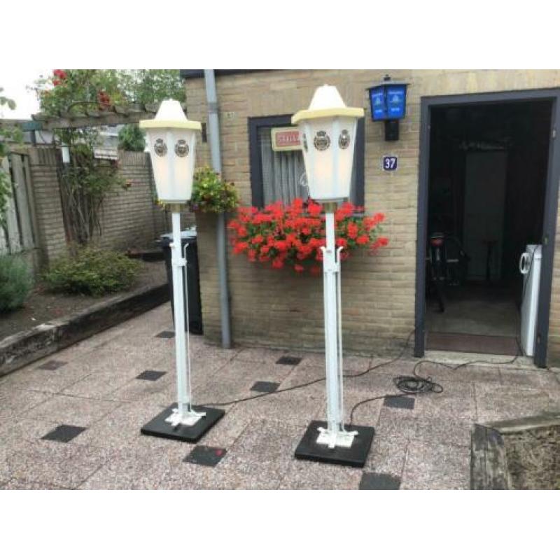 Warsteiner bier lantaarns 2 stuks.