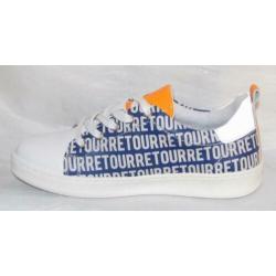 RETOUR maat 31 lerensneaker blauw/wit - gratis verzenden
