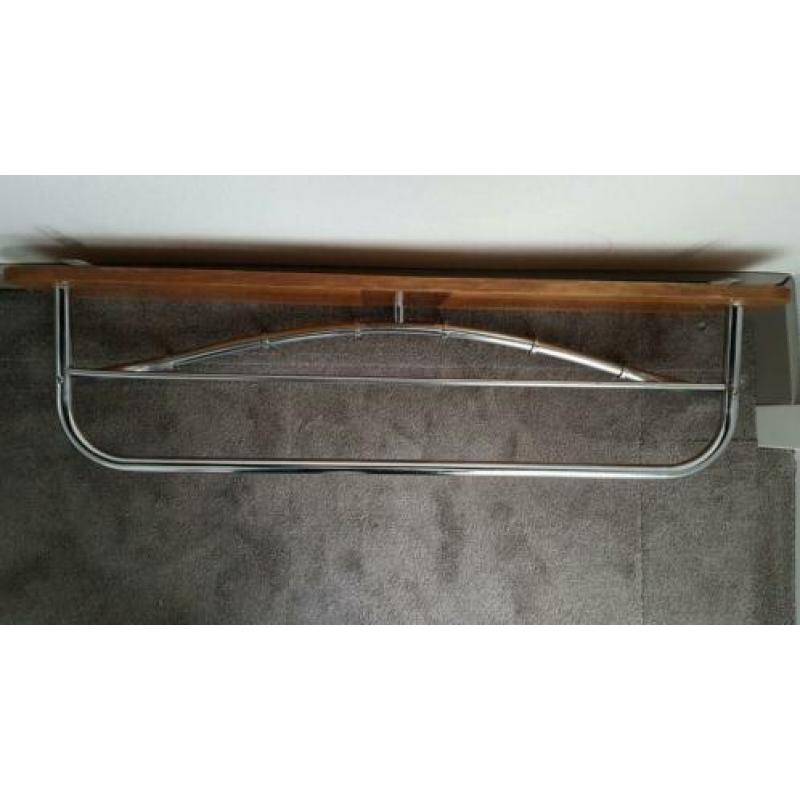 Vintage kapstok gispen stijl chroom hout
