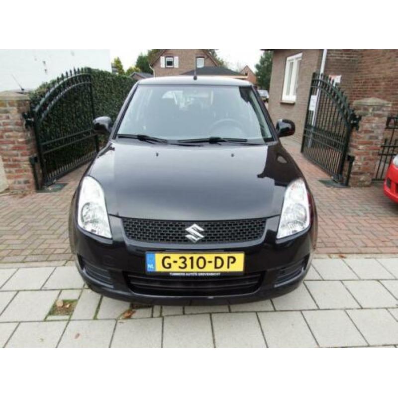 Suzuki Swift 1.3 5D 2008 Zwart Airco Nwe All Saeson Gr Beurt
