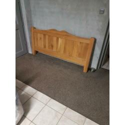 Eiken 2 persoonsbed 1,60 m1 breed,