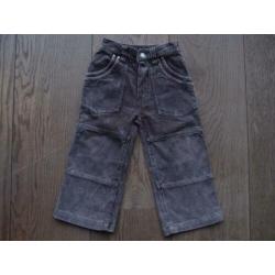 Stoere jongens Prénatal rib broek druk knoop maat 86