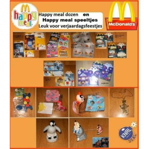 Happy meal speeltjes / dozen van mc donalds
