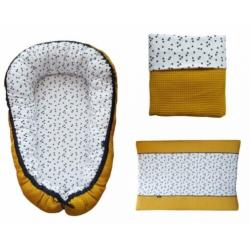 babynestje wafelstof oker voor baby (ook andere kleuren)