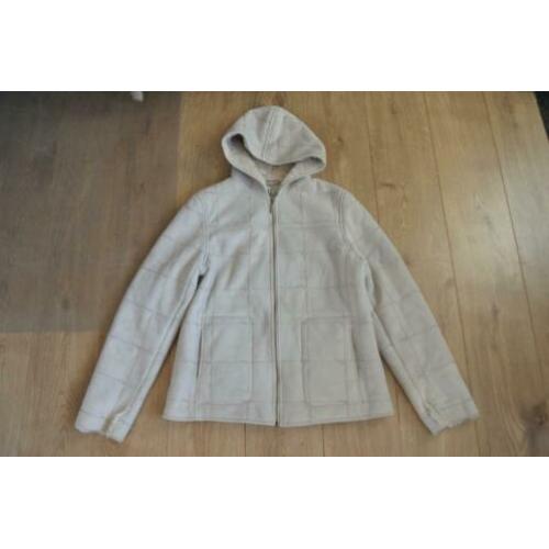 mg coats & jackets jas 42 voorjaar /najaars jas ecru lammy