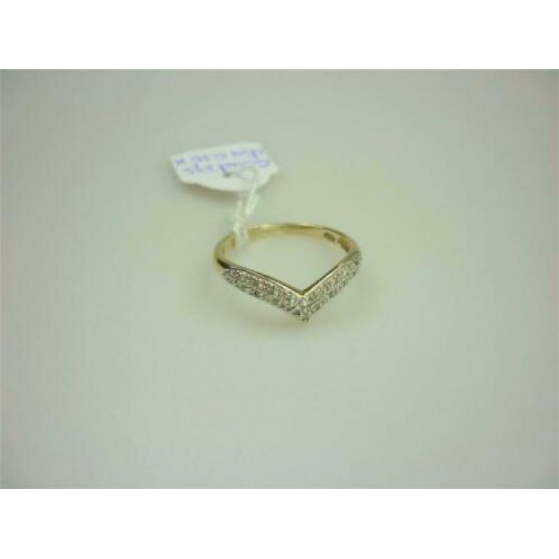 Ring goud met diamanten / Z6211