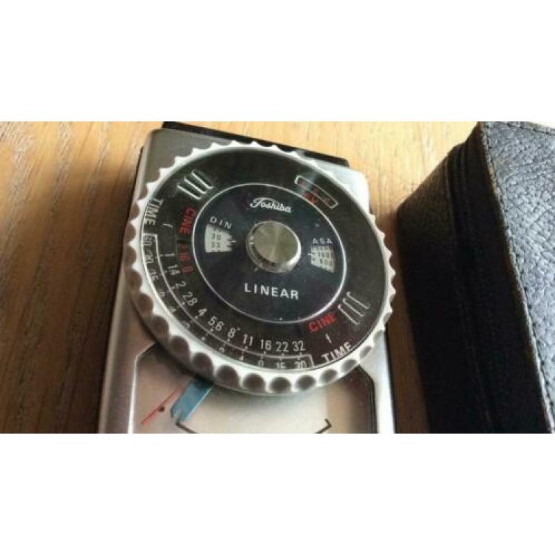 Toshiba vintage lichtmeter in originele hoes