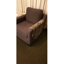 Antracietkleurige fautteuil
