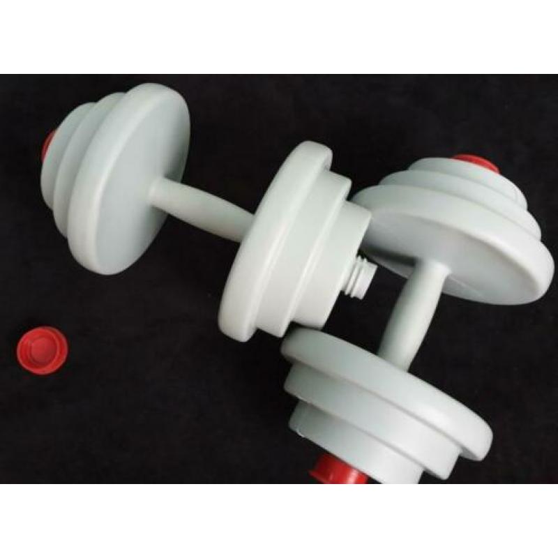 Halters. Dumbbells. Therapie. Fitness. Decoratie. Spaarpot.