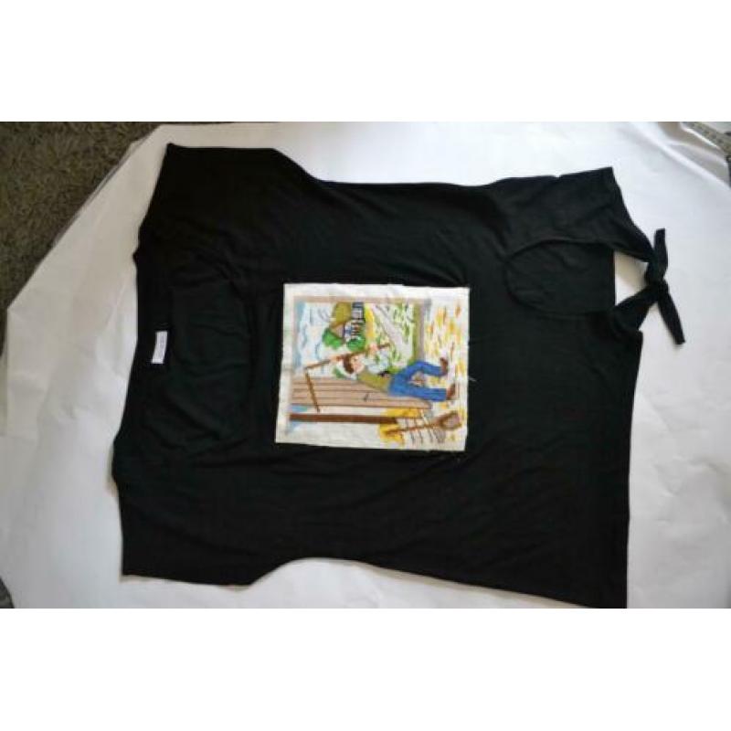 Vintage ha dgemaakt t shirt NIEUW! EEN MAAT