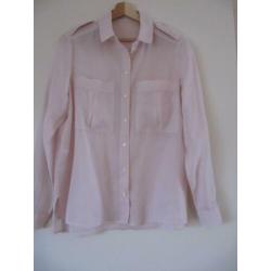 Mooie pastelroze blouse maat 36