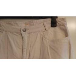 Wit fluweel lange broek MAC jeans mt 44 ZGAN katoen elastane