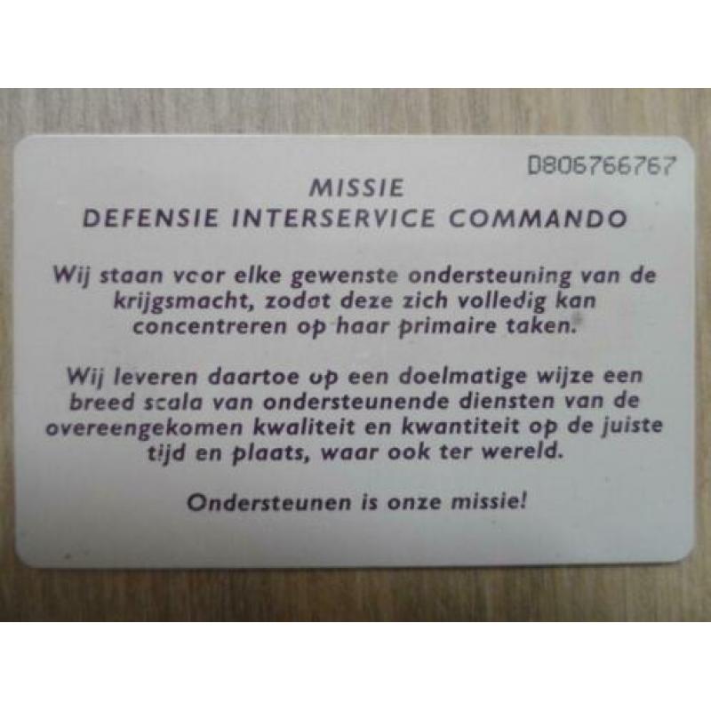 Telefoonkaart Defensie Interservice Commando (DICO)