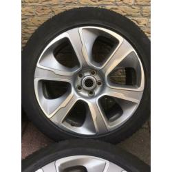 21” originele range rover velgen + all season banden 5x120